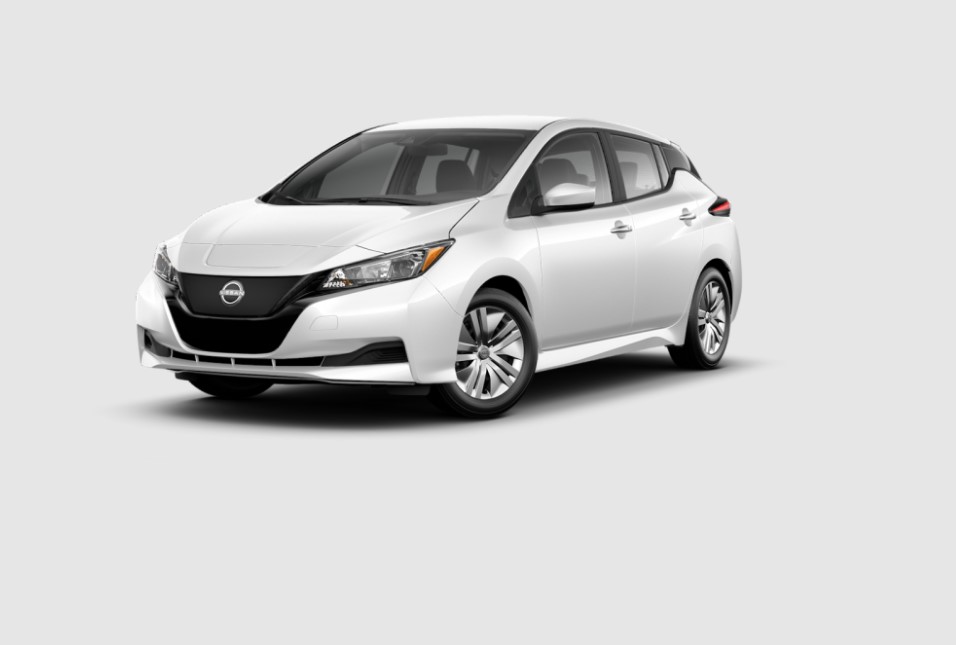 Nissan LEAF Glacier White Electric Car Picture