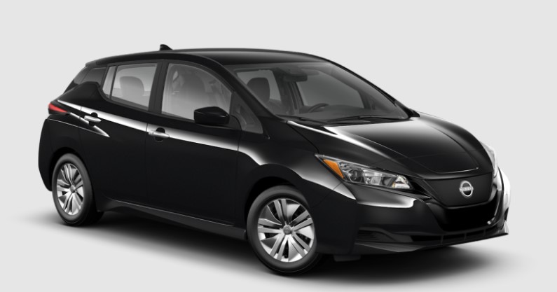 Nissan LEAF Super Black Electric Car Picture