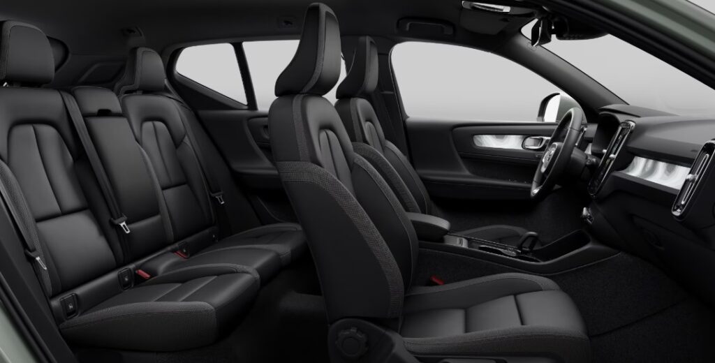 Volvo XC40 Recharge Charcoal Fusion Microtech Vinyl Interior Picture